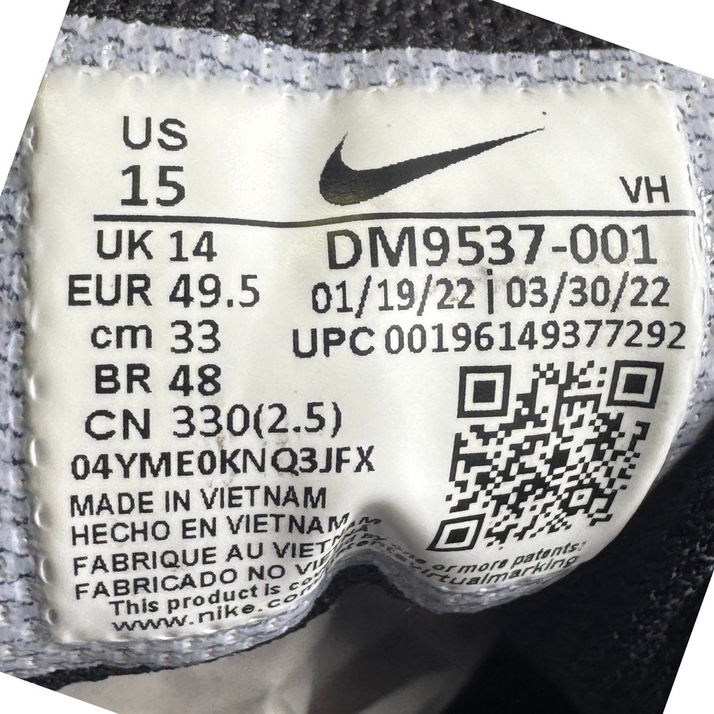 Nike Air Max SC Sneakers Cushioned Mesh Running Shoes Men Black White Size 15 - Picture 12 of 14